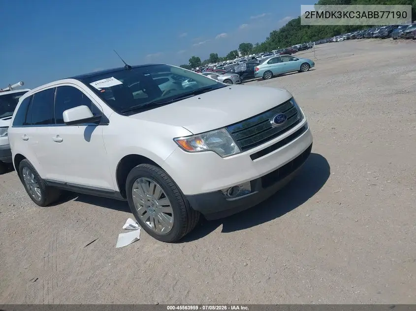 2010 Ford Edge Limited VIN: 2FMDK3KC3ABB77190 Lot: 45563959