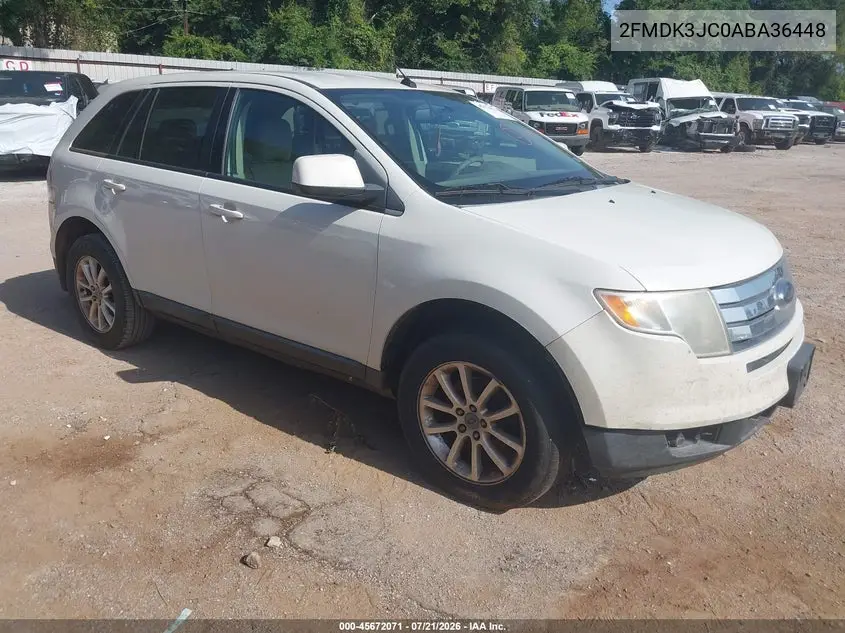 2010 Ford Edge Sel VIN: 2FMDK3JC0ABA36448 Lot: 45672071