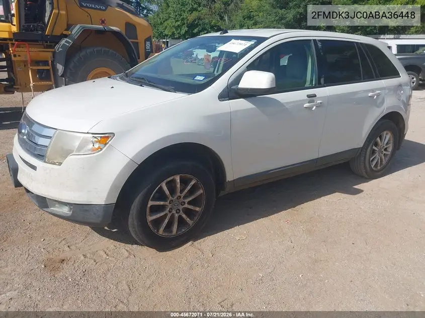 2010 Ford Edge Sel VIN: 2FMDK3JC0ABA36448 Lot: 45672071