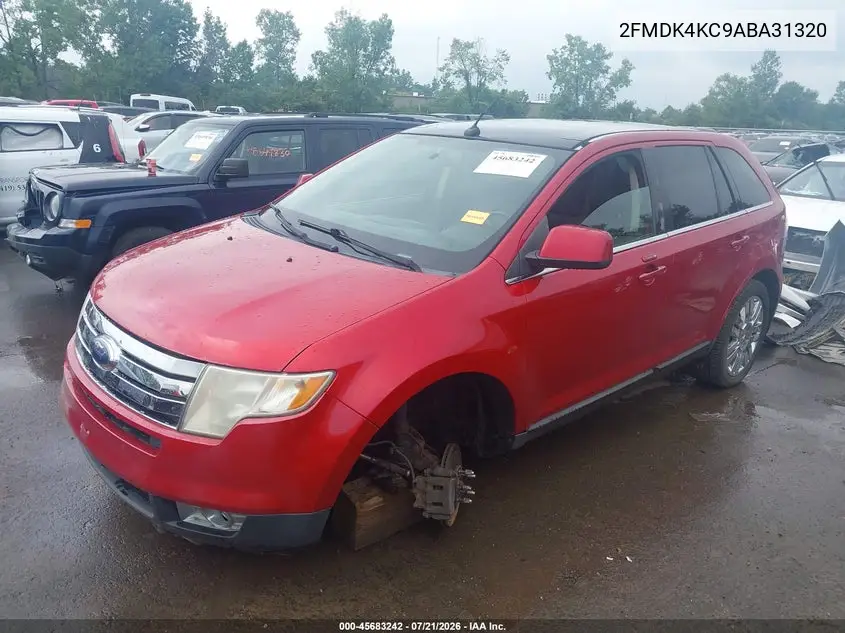 2010 Ford Edge Limited VIN: 2FMDK4KC9ABA31320 Lot: 45683242