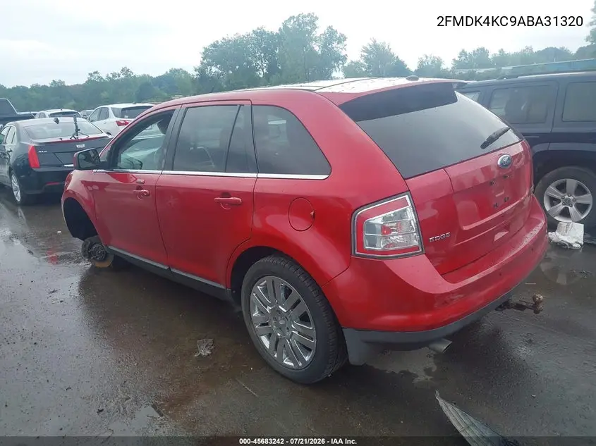 2010 Ford Edge Limited VIN: 2FMDK4KC9ABA31320 Lot: 45683242