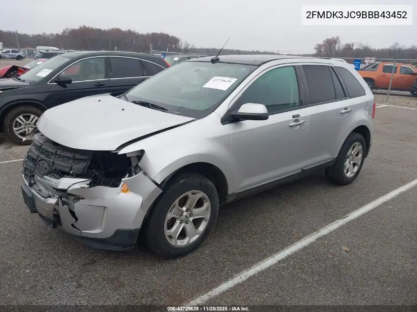 2FMDK3JC9BBB43452 2011 Ford Edge Sel