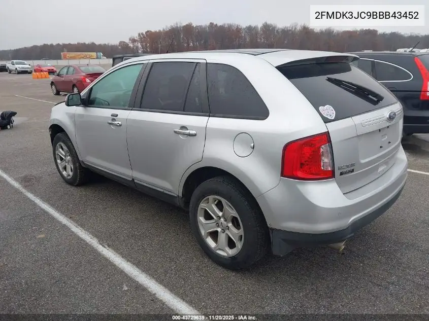 2FMDK3JC9BBB43452 2011 Ford Edge Sel
