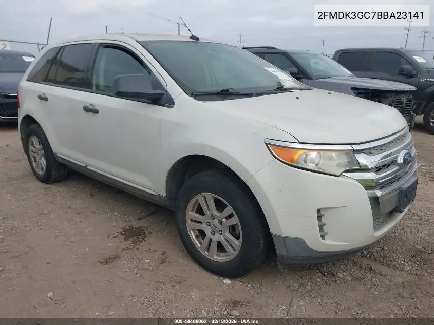 2FMDK3GC7BBA23141 2011 Ford Edge Se