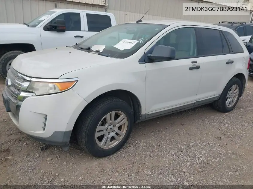 2FMDK3GC7BBA23141 2011 Ford Edge Se