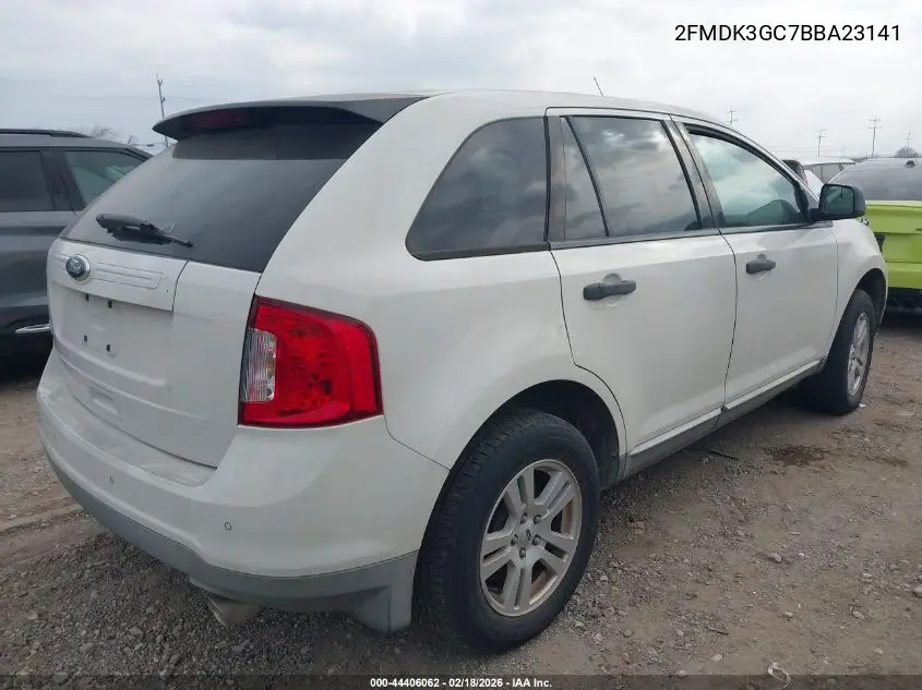 2FMDK3GC7BBA23141 2011 Ford Edge Se