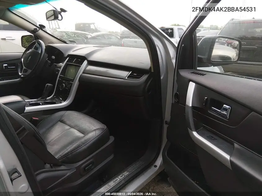 2011 Ford Edge Sport VIN: 2FMDK4AK2BBA54531 Lot: 45030813