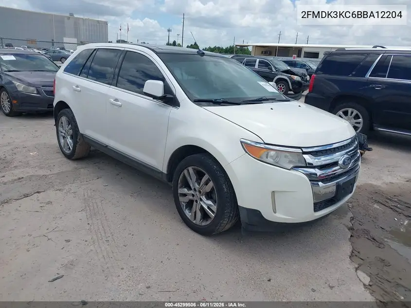 2011 Ford Edge Limited VIN: 2FMDK3KC6BBA12204 Lot: 45299506