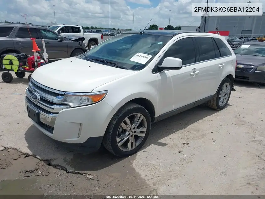 2011 Ford Edge Limited VIN: 2FMDK3KC6BBA12204 Lot: 45299506
