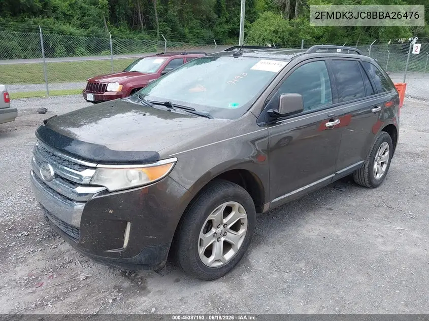 2011 Ford Edge Sel VIN: 2FMDK3JC8BBA26476 Lot: 45387193