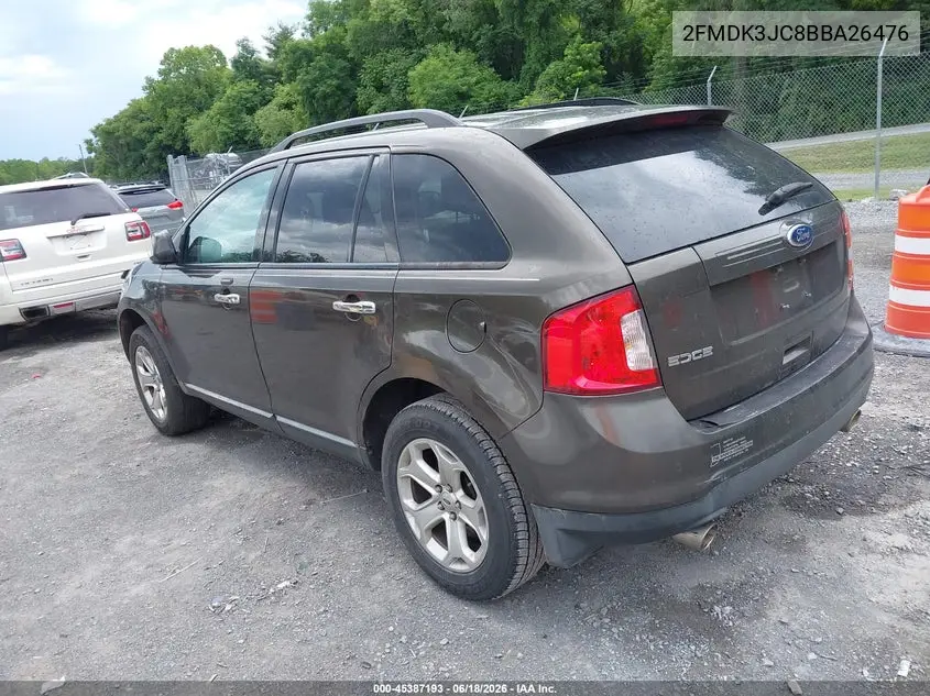 2011 Ford Edge Sel VIN: 2FMDK3JC8BBA26476 Lot: 45387193