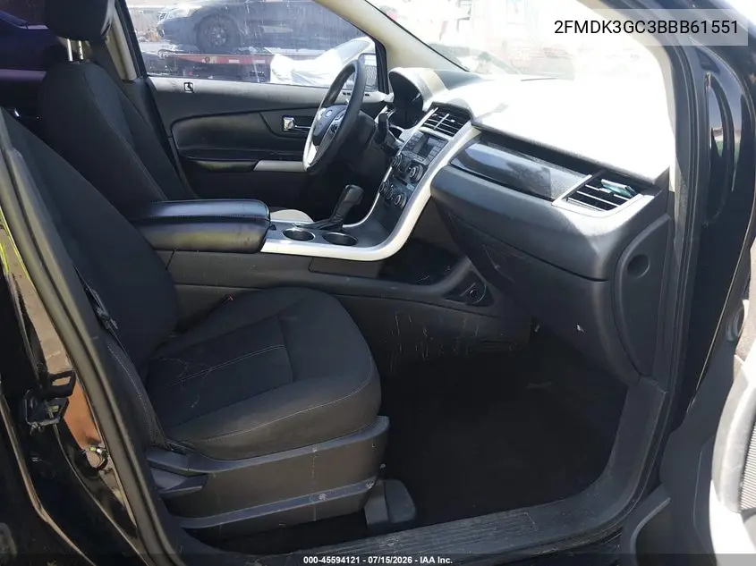 2011 Ford Edge Se VIN: 2FMDK3GC3BBB61551 Lot: 45594121