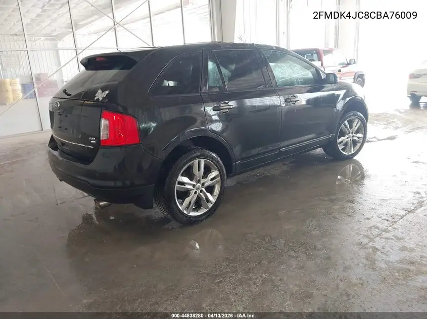 2FMDK4JC8CBA76009 2012 Ford Edge Sel