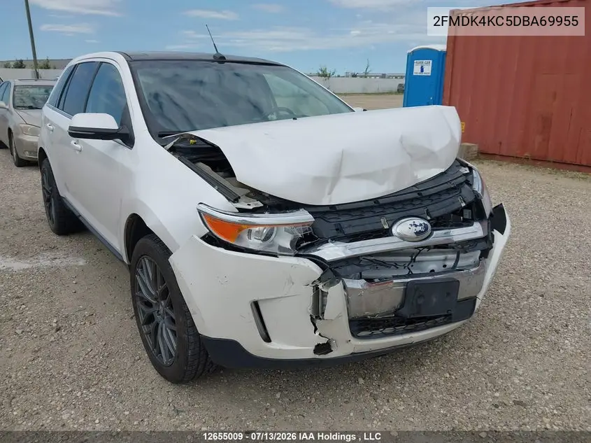 2013 Ford Edge Limited VIN: 2FMDK4KC5DBA69955 Lot: 12655009
