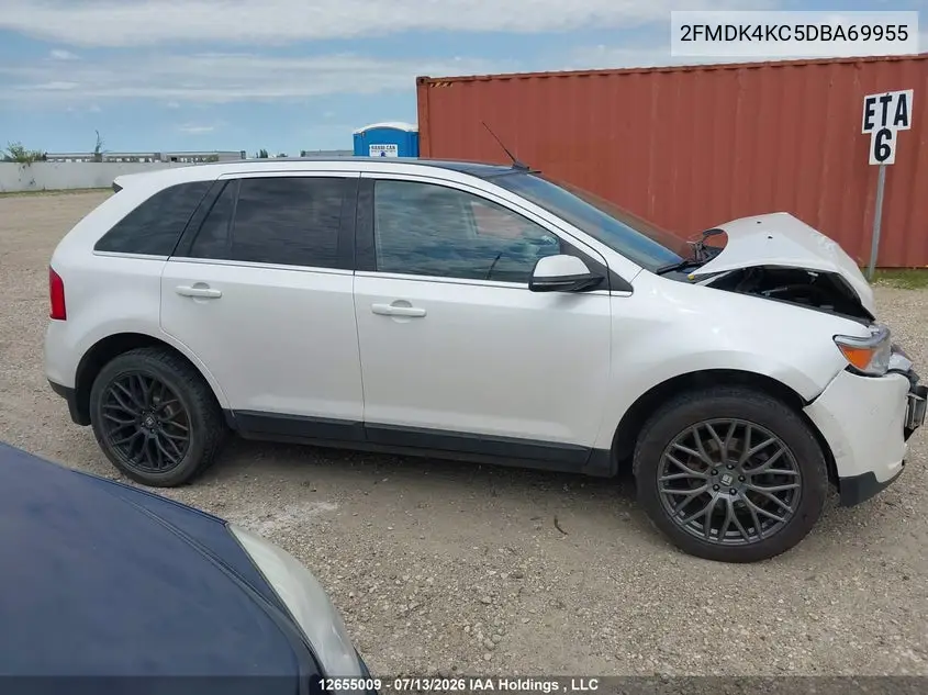 2013 Ford Edge Limited VIN: 2FMDK4KC5DBA69955 Lot: 12655009