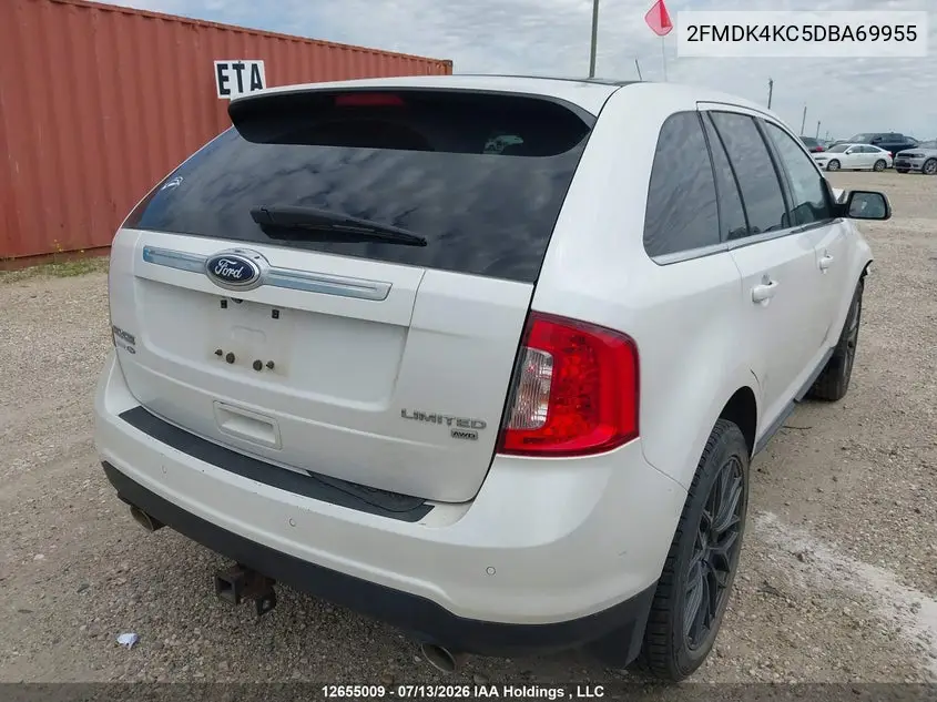 2013 Ford Edge Limited VIN: 2FMDK4KC5DBA69955 Lot: 12655009