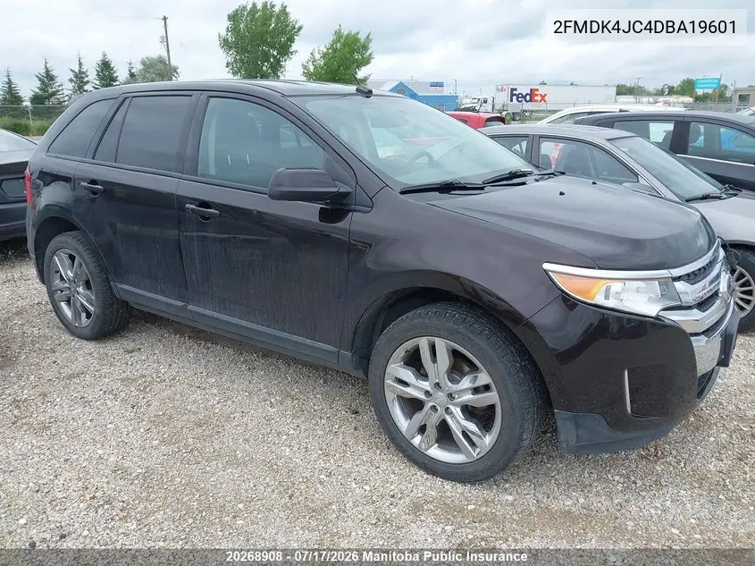2013 Ford Edge Sel VIN: 2FMDK4JC4DBA19601 Lot: 20268908