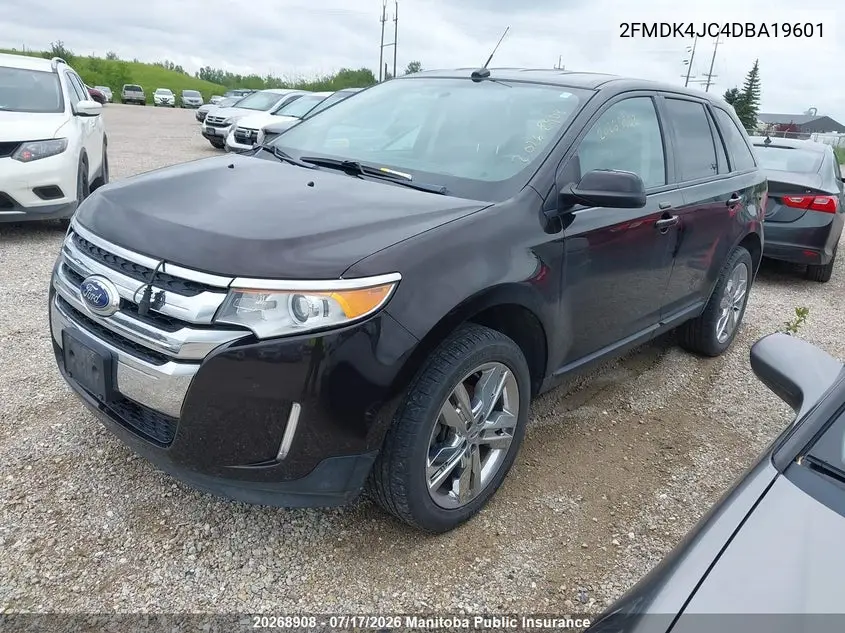 2013 Ford Edge Sel VIN: 2FMDK4JC4DBA19601 Lot: 20268908