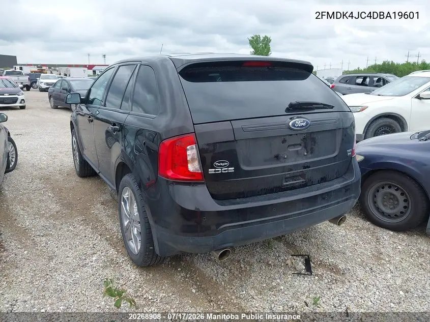 2013 Ford Edge Sel VIN: 2FMDK4JC4DBA19601 Lot: 20268908