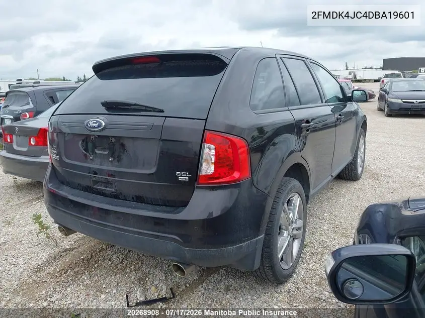 2013 Ford Edge Sel VIN: 2FMDK4JC4DBA19601 Lot: 20268908