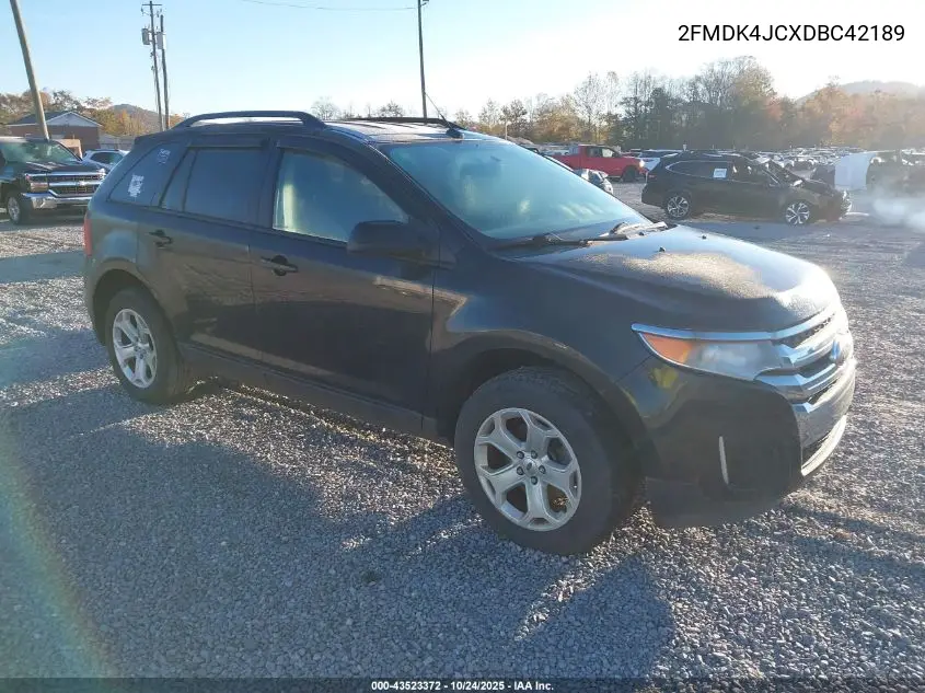 2FMDK4JCXDBC42189 2013 Ford Edge Sel