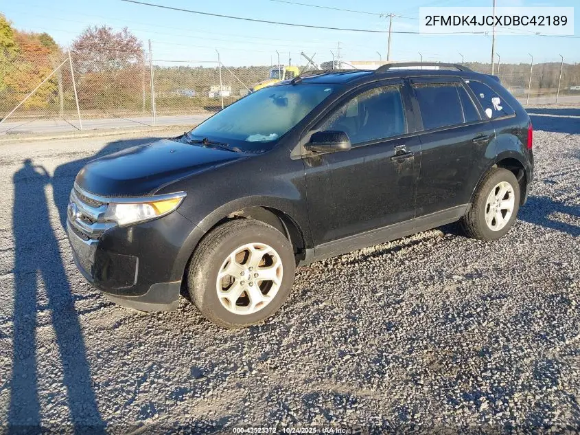 2FMDK4JCXDBC42189 2013 Ford Edge Sel