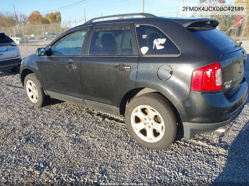 2FMDK4JCXDBC42189 2013 Ford Edge Sel
