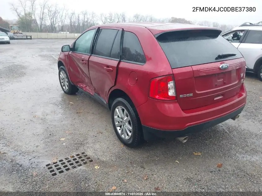 2FMDK4JC0DBE37380 2013 Ford Edge Sel