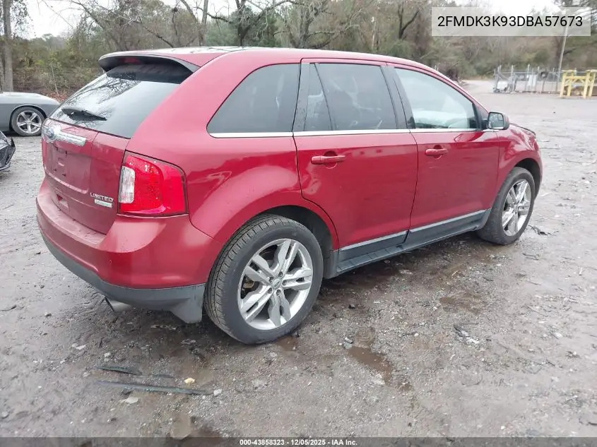 2FMDK3K93DBA57673 2013 Ford Edge Limited