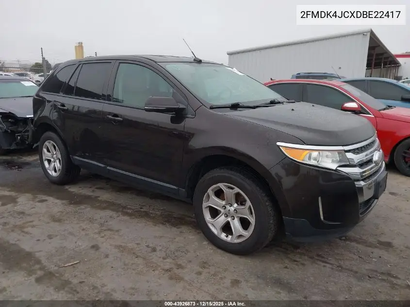2FMDK4JCXDBE22417 2013 Ford Edge Sel