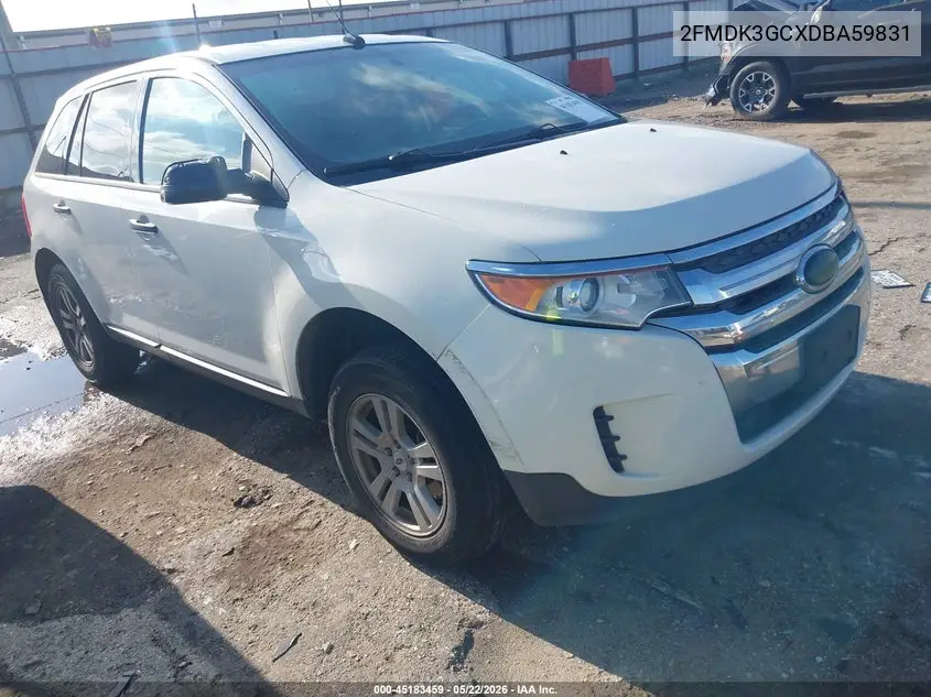 2013 Ford Edge Se VIN: 2FMDK3GCXDBA59831 Lot: 45183459