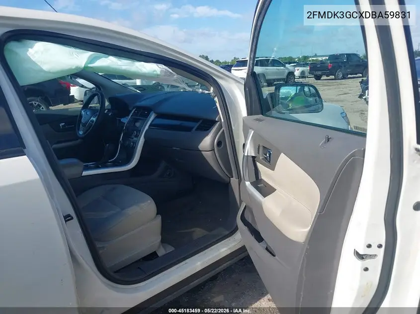 2013 Ford Edge Se VIN: 2FMDK3GCXDBA59831 Lot: 45183459