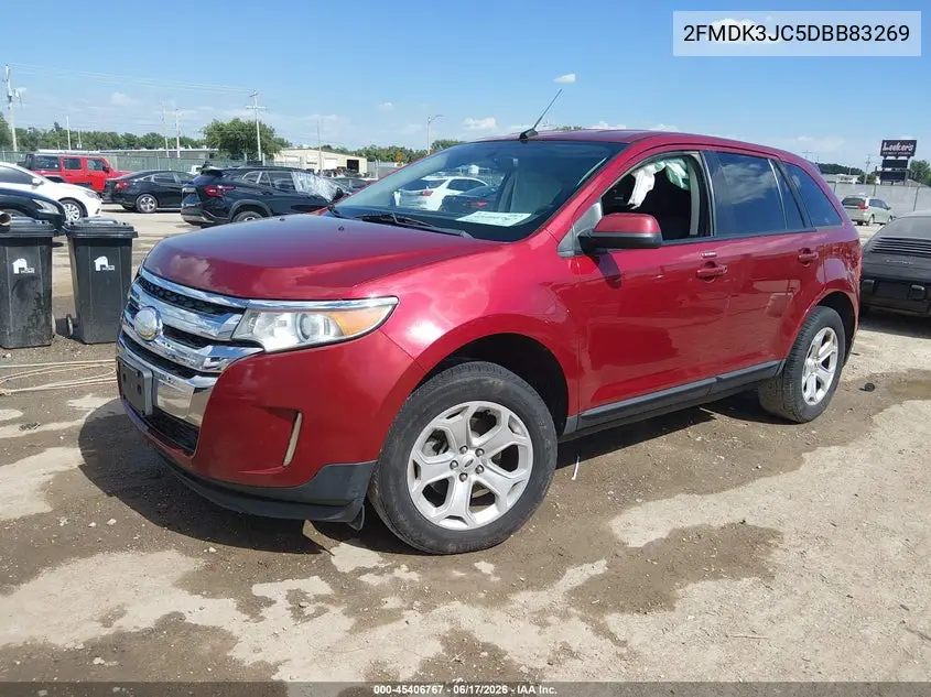 2013 Ford Edge Sel VIN: 2FMDK3JC5DBB83269 Lot: 45406767