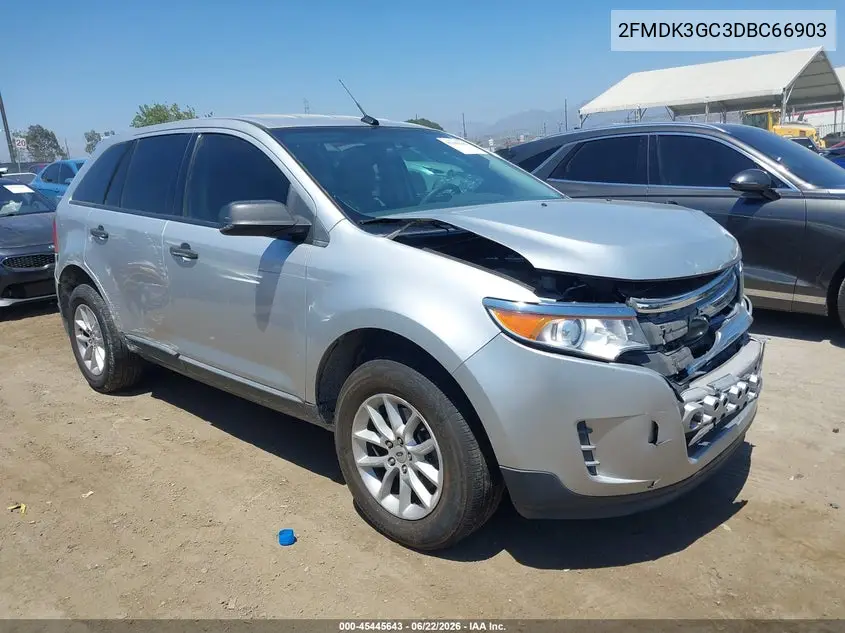 2013 Ford Edge Se VIN: 2FMDK3GC3DBC66903 Lot: 45445643