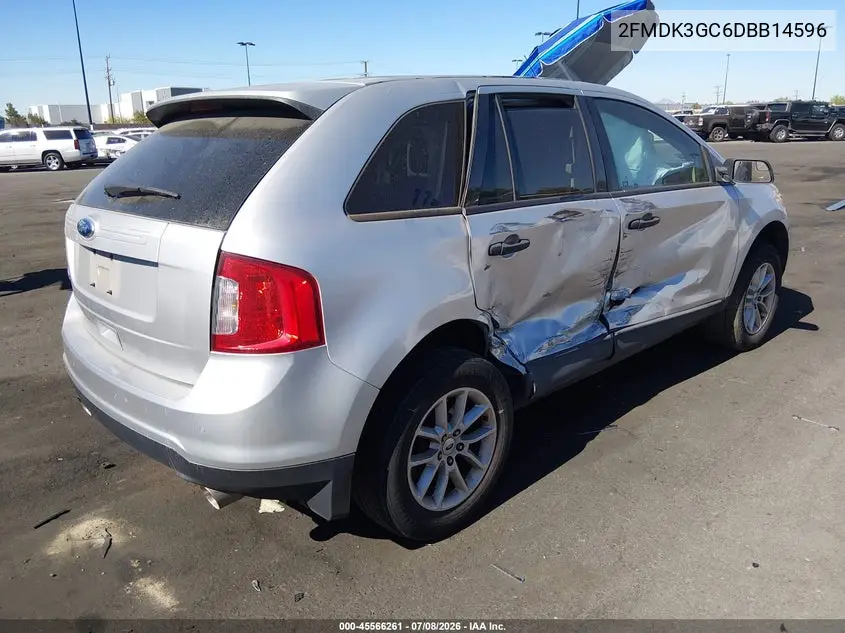 2013 Ford Edge Se VIN: 2FMDK3GC6DBB14596 Lot: 45566261