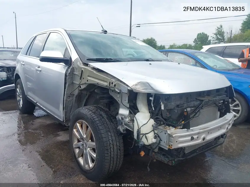 2013 Ford Edge Limited VIN: 2FMDK4KC1DBA13835 Lot: 45643564