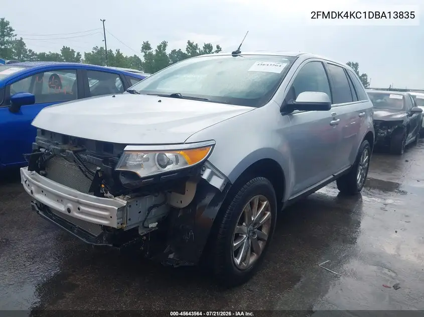 2013 Ford Edge Limited VIN: 2FMDK4KC1DBA13835 Lot: 45643564