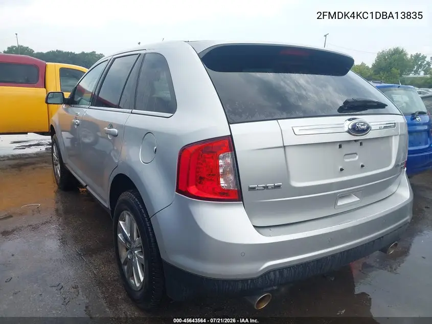 2013 Ford Edge Limited VIN: 2FMDK4KC1DBA13835 Lot: 45643564