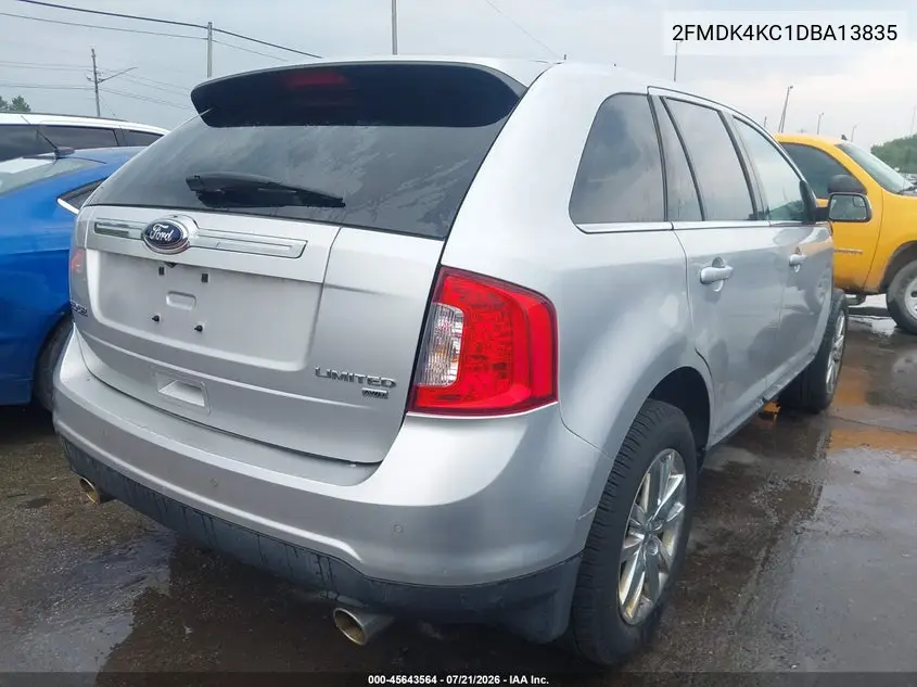 2013 Ford Edge Limited VIN: 2FMDK4KC1DBA13835 Lot: 45643564