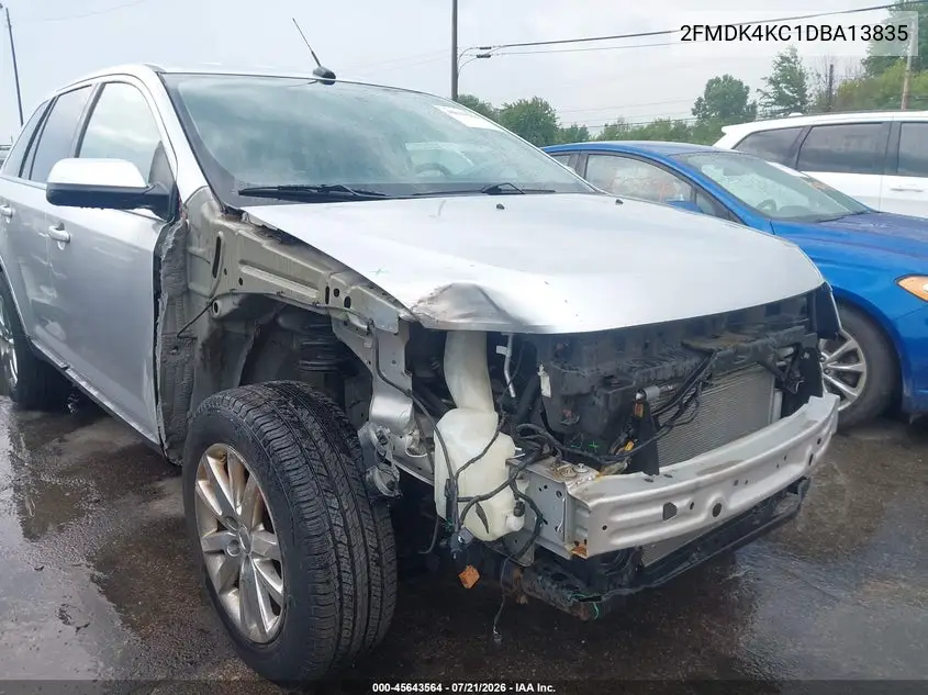 2013 Ford Edge Limited VIN: 2FMDK4KC1DBA13835 Lot: 45643564