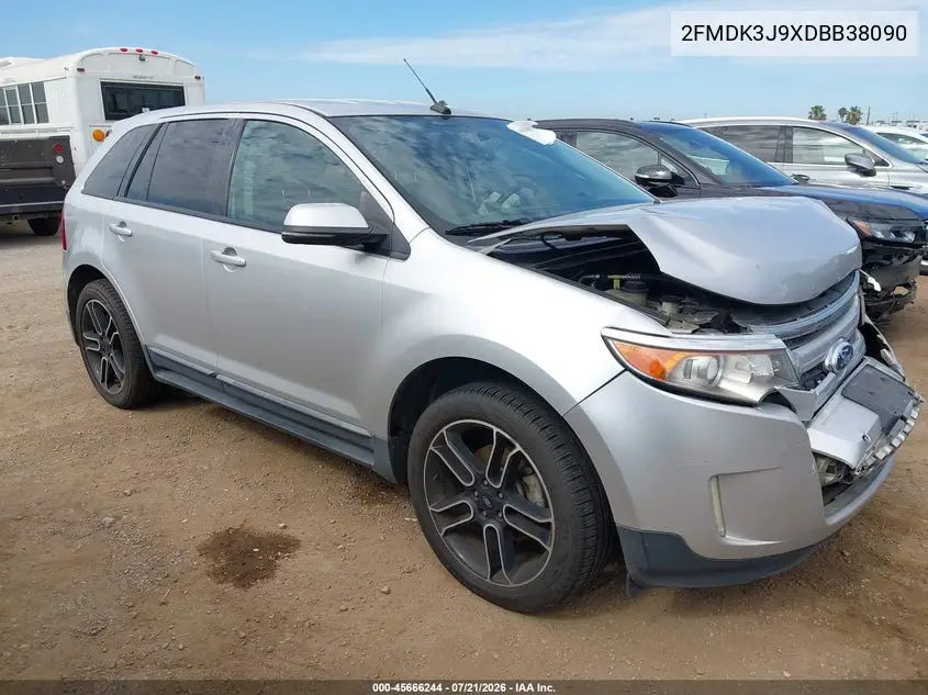 2013 Ford Edge Sel VIN: 2FMDK3J9XDBB38090 Lot: 45666244