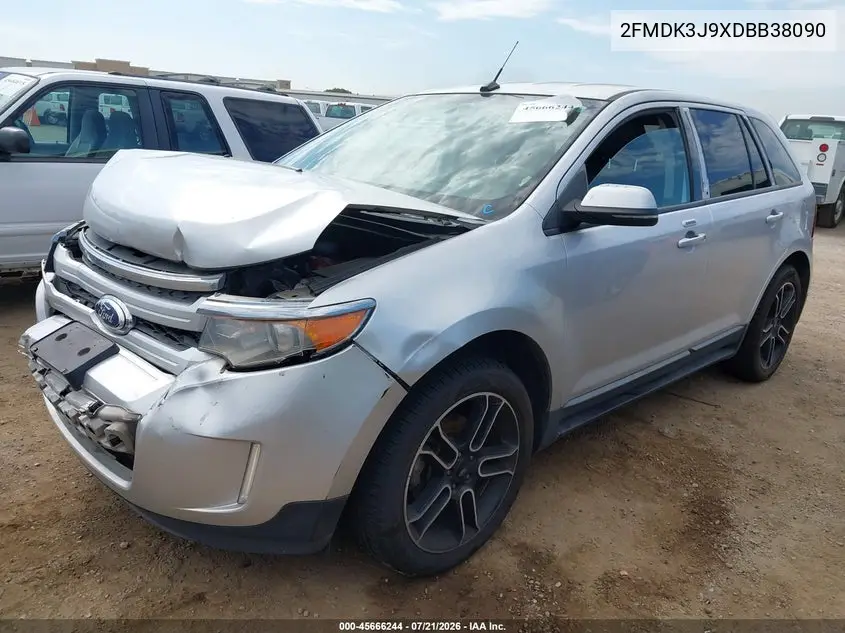 2013 Ford Edge Sel VIN: 2FMDK3J9XDBB38090 Lot: 45666244