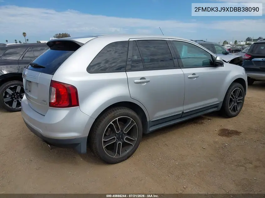 2013 Ford Edge Sel VIN: 2FMDK3J9XDBB38090 Lot: 45666244