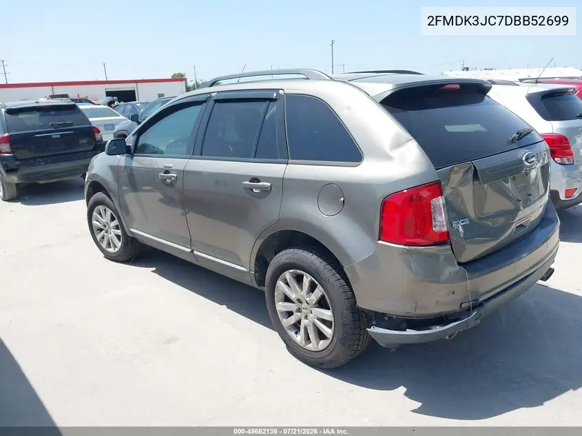 2013 Ford Edge Sel VIN: 2FMDK3JC7DBB52699 Lot: 45682136