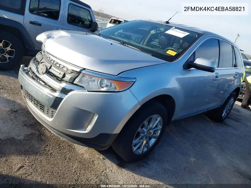 2FMDK4KC4EBA58821 2014 Ford Edge Limited