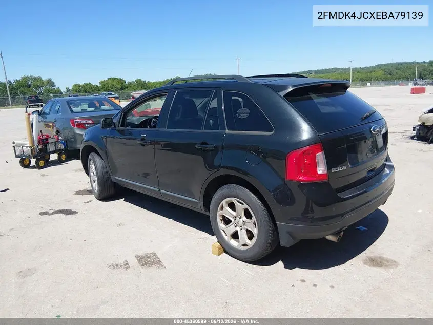 2014 Ford Edge Sel VIN: 2FMDK4JCXEBA79139 Lot: 45360599