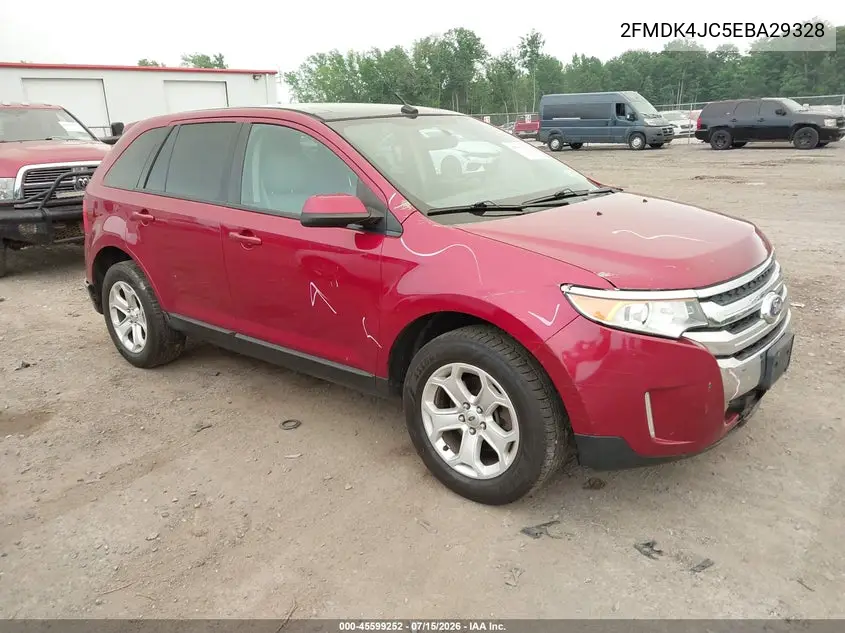 2014 Ford Edge Sel VIN: 2FMDK4JC5EBA29328 Lot: 45599252