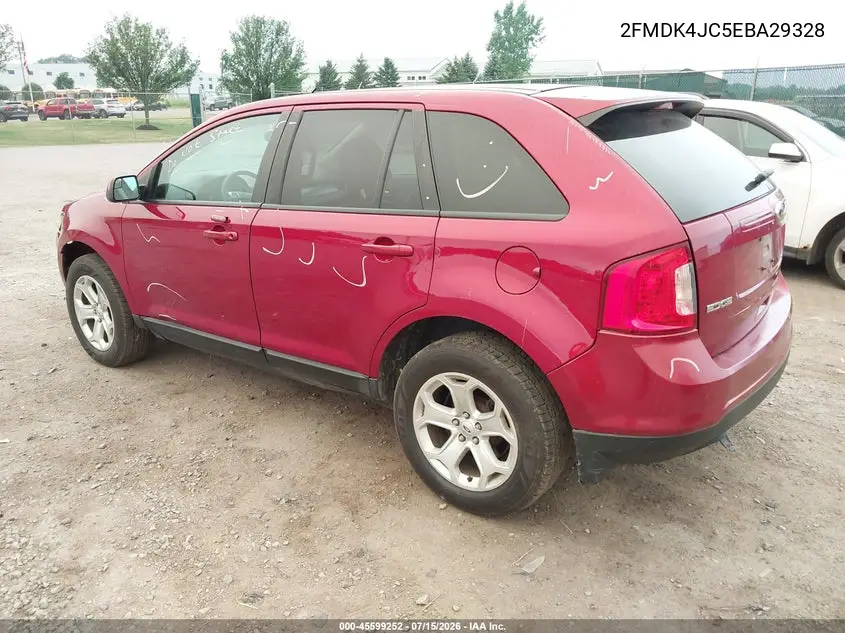 2014 Ford Edge Sel VIN: 2FMDK4JC5EBA29328 Lot: 45599252