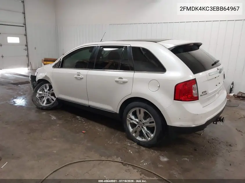2014 Ford Edge Limited VIN: 2FMDK4KC3EBB64967 Lot: 45648981
