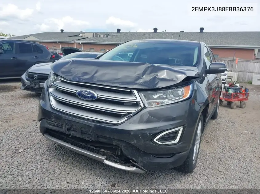 2015 Ford Edge Sel VIN: 2FMPK3J88FBB36376 Lot: 12640354